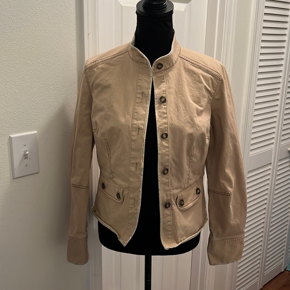 Gap Fitted Tan Jacket - image 1